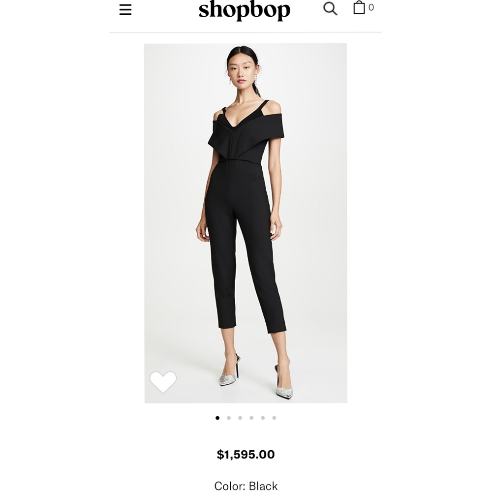 Cushnie et Ochs Off Shoulder Cropped Jumpsuit - Picture 7 of 7